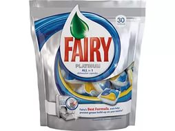 Таблетки для посудомоечных машин Fairy Platinum All in 1, 30 шт, (81521466)