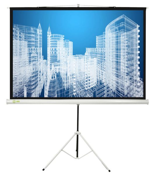 Экран для проектора Cactus Triscreen CS-PST-180x180, 180х180 см, 1:1, напольный белый